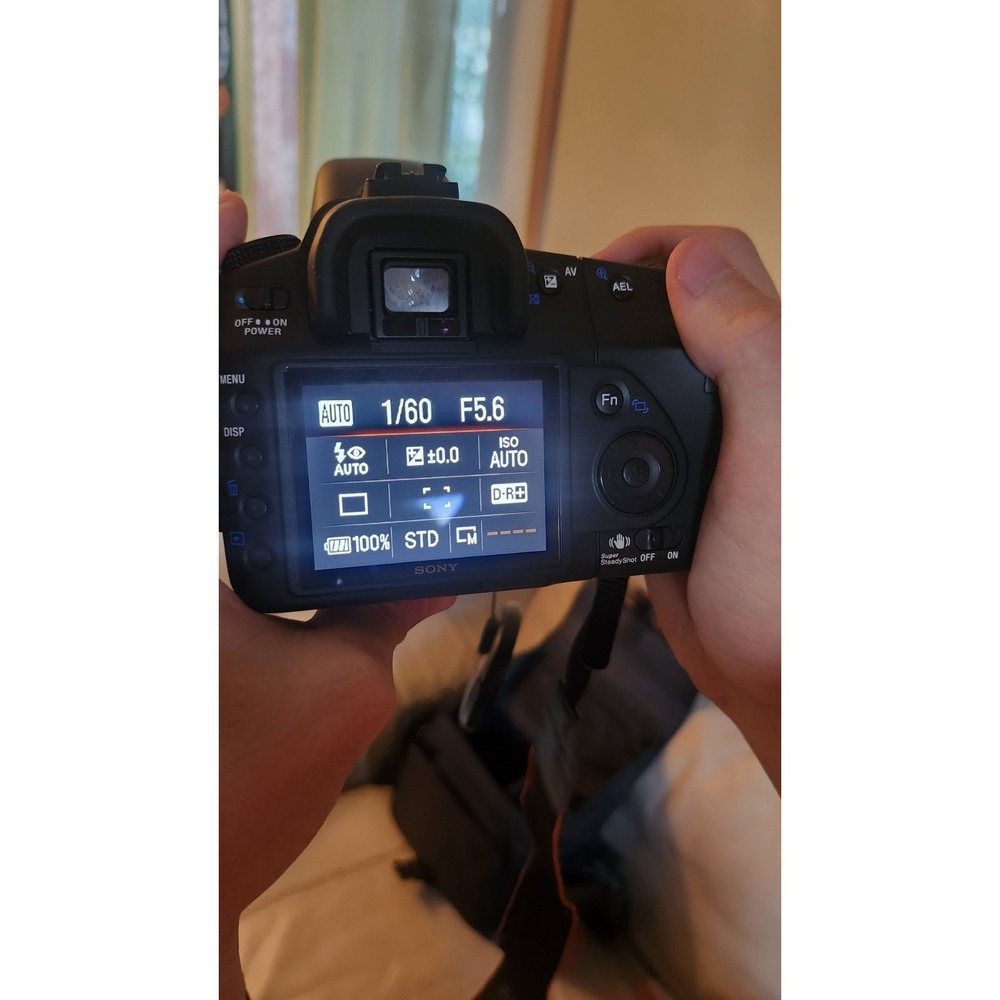 Sony Alpha DSLR-A200 10.2MP Digital SLR Camera W 18-70mm & 4.5-5.6/75-300 Lens - Picture 12 of 16